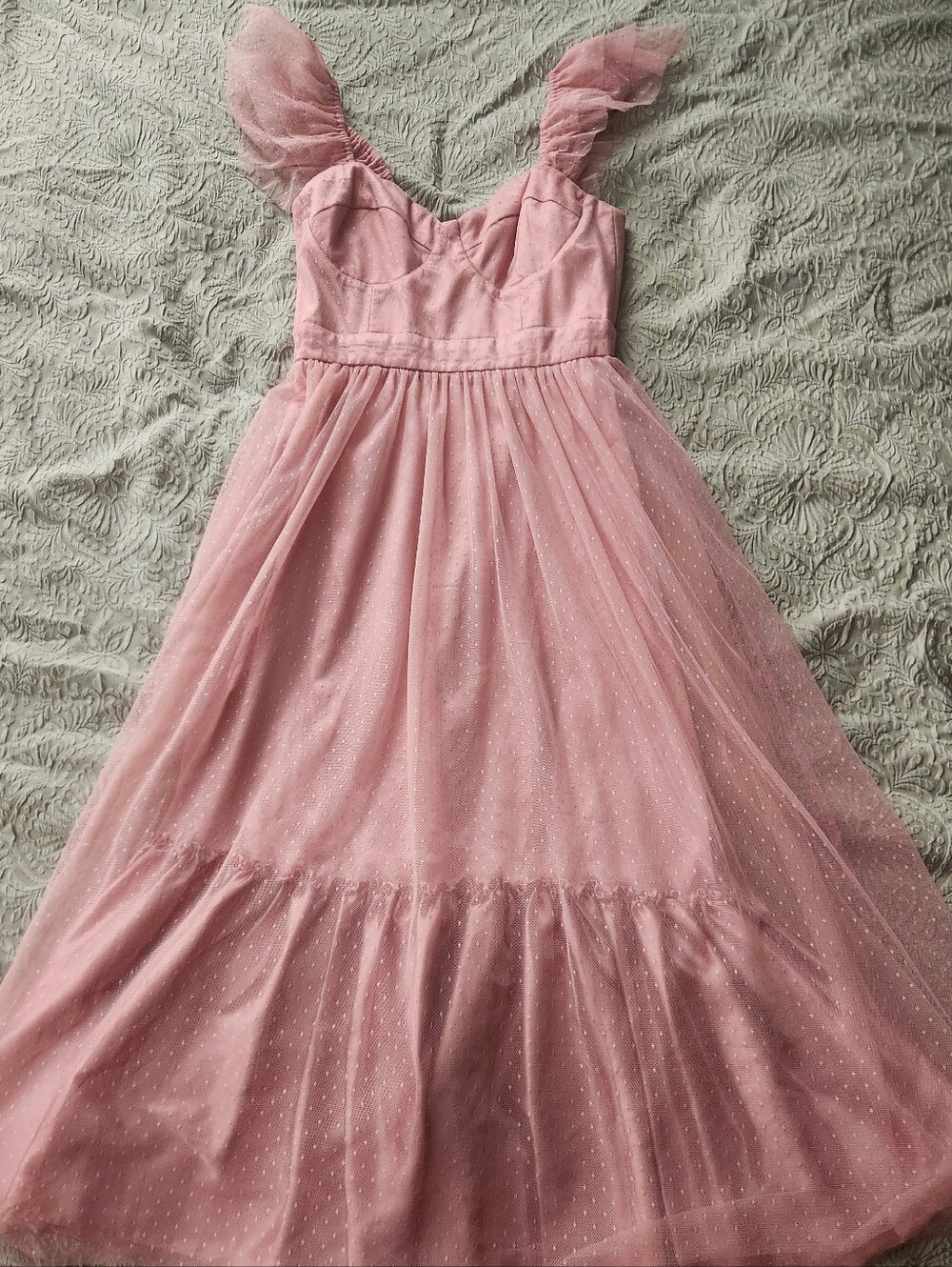 Lulu's Dusty Rose Tulle Party Dress